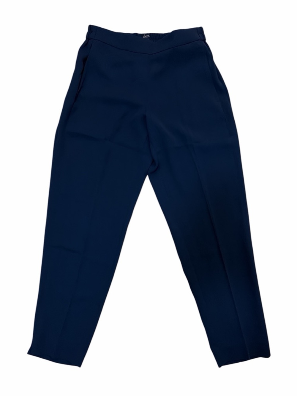 NWT J. Crew Jamie Pant Womens Navy Blue Elastic Waist Stretch Slacks Size 4